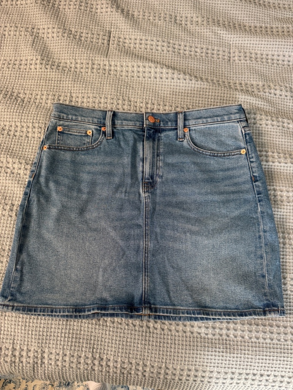 J Crew Classic Denim Mini Skirt (size 8)